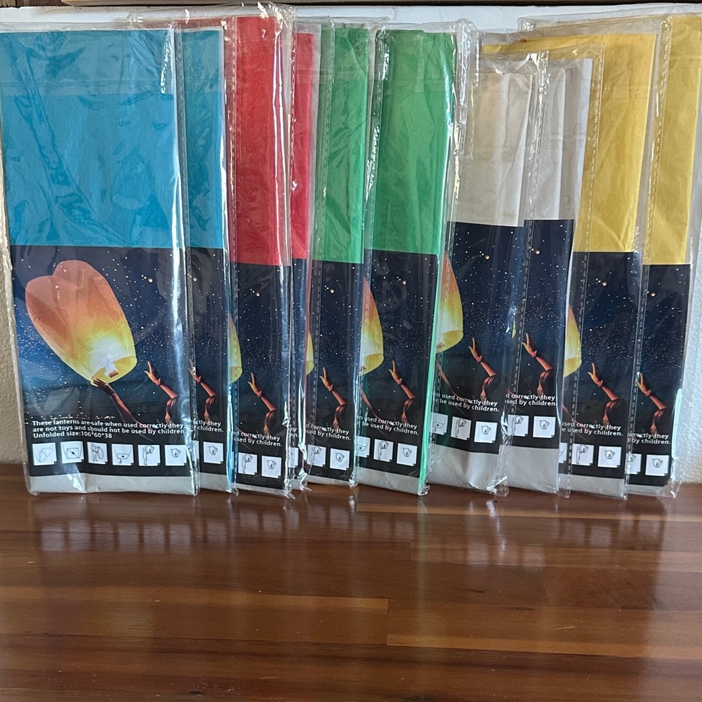 Colorful Sky Lanterns Set